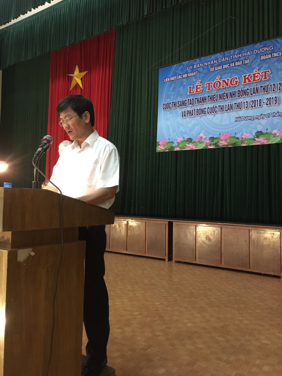 Đồng chí Lương Văn Cầu Phó Chủ tịch UBND tỉnh Hải Dương phát động Cuộc thi lần thứ 13 (2018 2019)