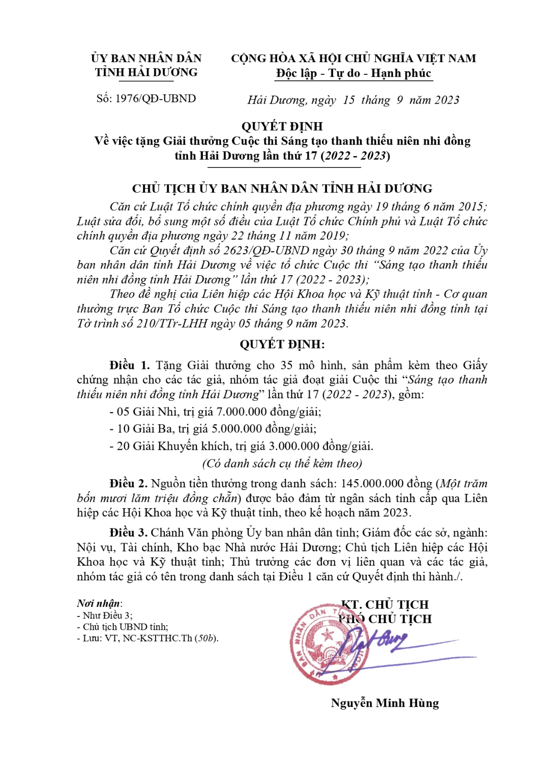 tác giả QD GIAI THUONG CUOC THI SANG TAO THANH THIEU NIEN NHI DONG LAN THU 17 (2022 2023) page 0001