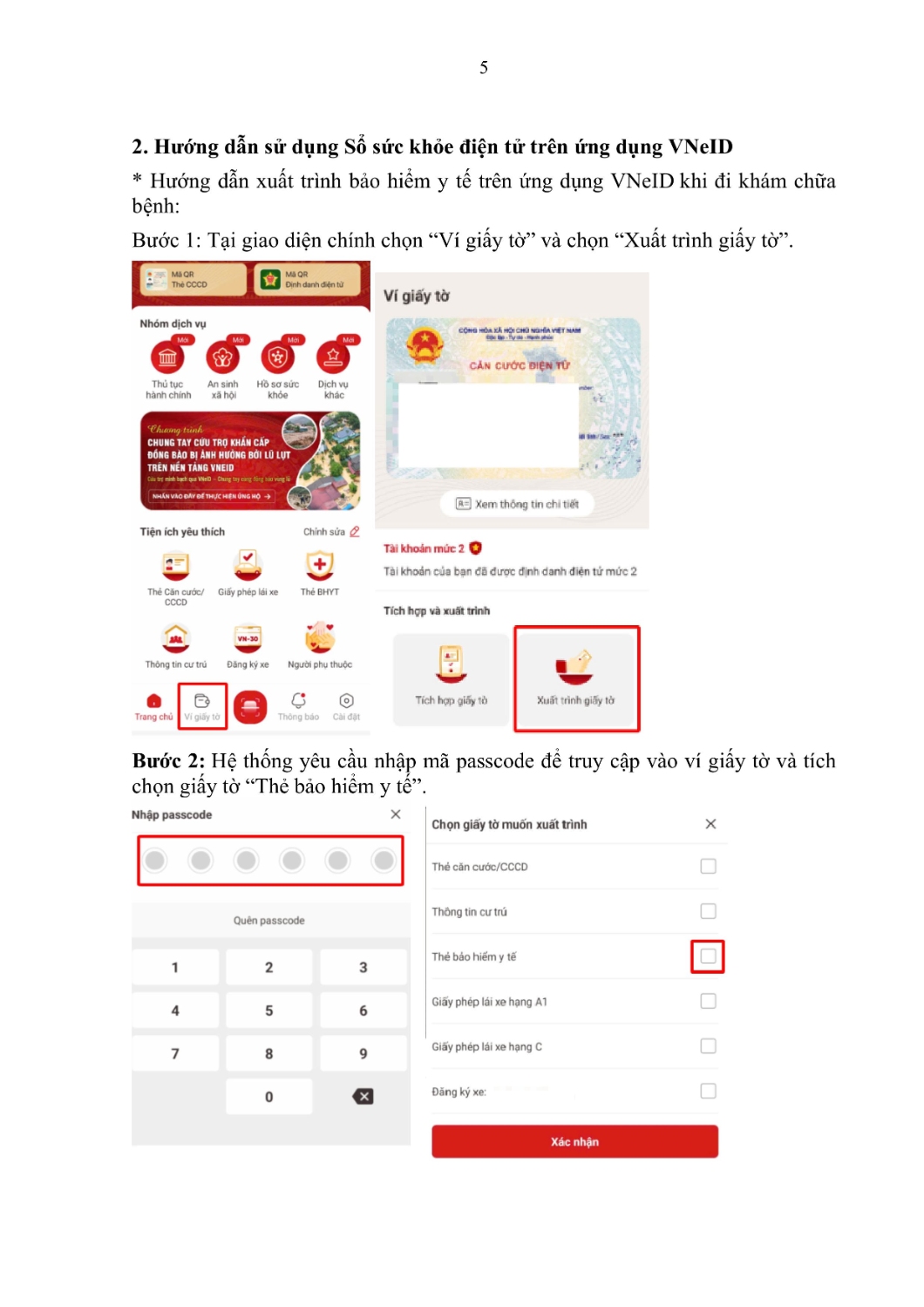 Huong dan su dung nhom dich vu Ho so suc khoe tren VNeID trang hình ảnh 2